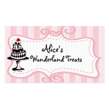 Cartes de visite doux de magasin d'Alice Modèles De Cartes De Visite