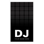 Cartes de visite du DJ de gradient de techno Carte De Visite