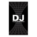 Cartes de visite du DJ de gradient de techno Modèles De Cartes De Visite