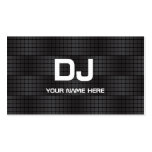 Cartes de visite du DJ de gradient de techno Modèle De Carte De Visite