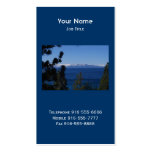 Cartes de visite du lac Tahoe la Californie Modèle De Carte De Visite