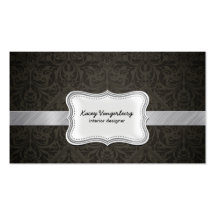 Cartes de visite élégants de design d'intérieur de carte de visite