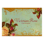 Cartes de visite élégants de rose victorien carte de visite