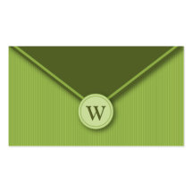 Cartes de visite élégants d'enveloppe de monogramm modèles de cartes de visite