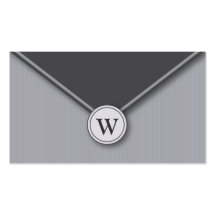 Cartes de visite élégants d'enveloppe de monogramm modèles de cartes de visite