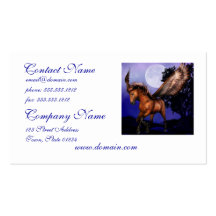 Cartes de visite enchantés de Pegasus Cartes De Visite Professionnelles