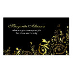 cartes de visite faits sur commande chics d'or de  cartes de visite personnelles