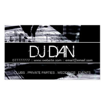 Cartes de visite faits sur commande du DJ Cartes De Visite Personnelles