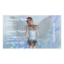 Cartes de visite féeriques doux cartes de visite professionnelles