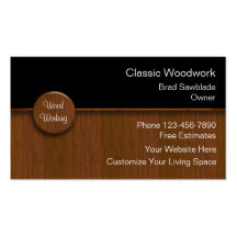 Cartes de visite fonctionnants en bois cartes de visite professionnelles