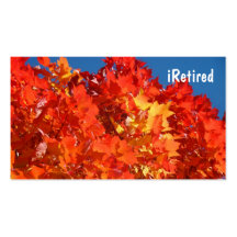 cartes de visite iRetired aimant la vie ayant l'am Modèles De Cartes De Visite