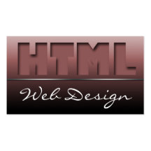 Cartes de visite lisses de conception web de HTML  Carte De Visite