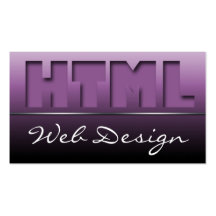 Cartes de visite lisses de conception web pourpre  cartes de visite personnelles