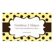 Cartes de visite lunatiques de boutique modèle de carte de visite