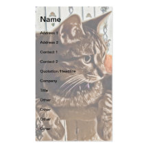 Cartes de visite mignons d'art de Kitty Modèles De Cartes De Visite