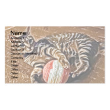 Cartes de visite mignons d'art de Kitty Cartes De Visite Personnelles