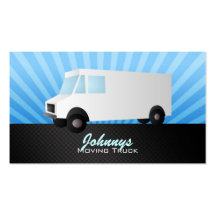 Cartes de visite mobiles de camion modèles de cartes de visite