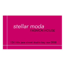 cartes de visite > moda stellaire [rose indien+noi cartes de visite professionnelles