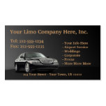 Cartes de visite PERSONNALISABLES de limousine Cartes De Visite Professionnelles