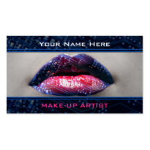 Cartes de visite pour des artistes de maquillage cartes de visite personnelles