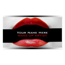 Cartes de visite pour des artistes de maquillage carte de visite