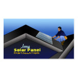 Cartes de visite pour les panneaux solaires modèle de carte de visite