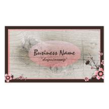 Cartes de visite roses de professionnel de fleurs  cartes de visite personnelles