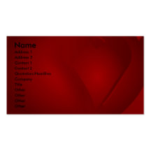 Cartes de visite rouges sang de coeurs modèle de carte de visite