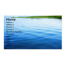 Cartes de visite sereins d'océan cartes de visite professionnelles