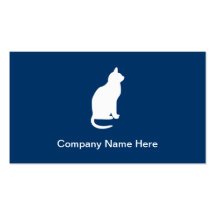 Cartes de visite simples de chat cartes de visite personnelles