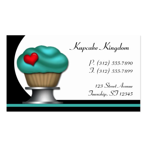 Cartes de visite turquoises de fantaisie de piédes modèle de carte de visite