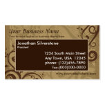 Cartes de visite uniques de remous de chocolat modèle de carte de visite