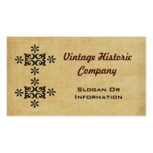 Cartes de visite vintages de concepteur modèle de carte de visite