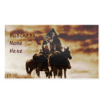 Cartes de visite vintages de guerriers de Cheyenne Modèle De Carte De Visite