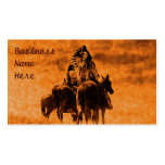 Cartes de visite vintages de guerriers de Cheyenne Modèle De Carte De Visite