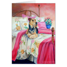 Cartes de voeux d'Airedale Terrier