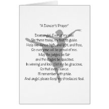 Cartes de voeux de danse de la prière d'un danseur