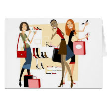 Cartes de voeux de Shopaholic