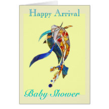 Cartes de voeux sautantes d'invitation de baby sho