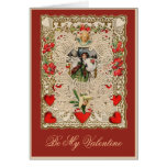 Cartes de voeux victoriennes de Valentine de conce