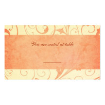 Cartes d'endroit de faire-part de mariage de melon modèles de cartes de visite