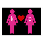 Cartes d'endroit de mariage de couples d'amour de  modèles de cartes de visite