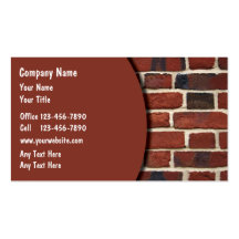 Cartes d'entreprise de construction cartes de visite personnelles