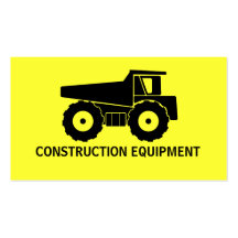 Cartes d'entreprise de construction modèles de cartes de visite