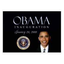 Cartes d'inauguration d'Obama Modèle De Carte De Visite