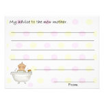 Cartes douces de conseil de baby shower invitation