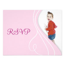 Cartes élégantes de RSVP Invitation Personnalisée