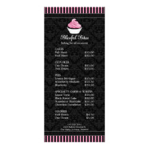 Cartes élégantes de support de boulangerie de peti doubles cartes