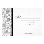 Cartes élégantes du bat mitzvah RSVP Invitations Personnalisées