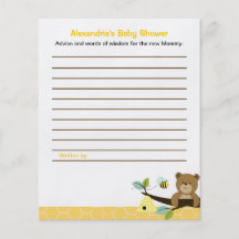 Cartes faites sur commande de conseil de baby show prospectus